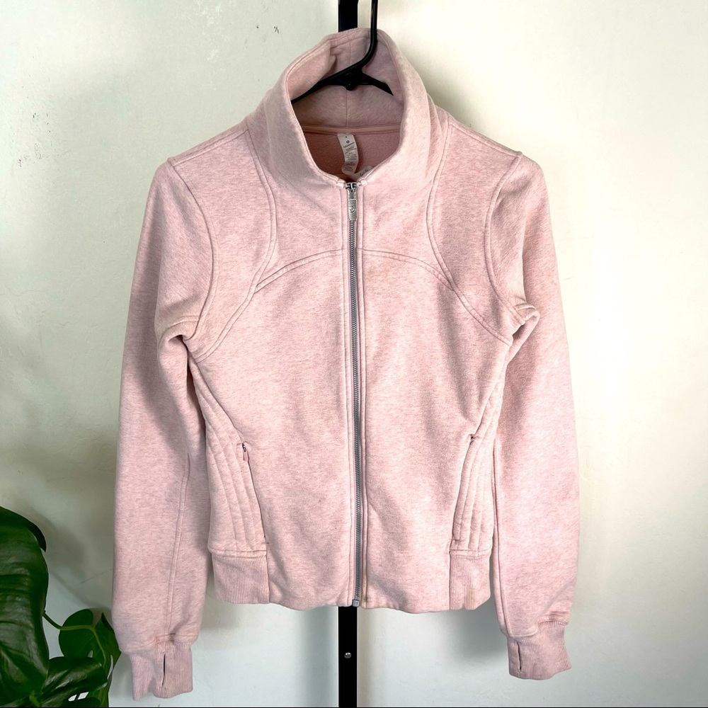 Lululemon 4 Light Pink Sweatshirt Zip Up Hoodie